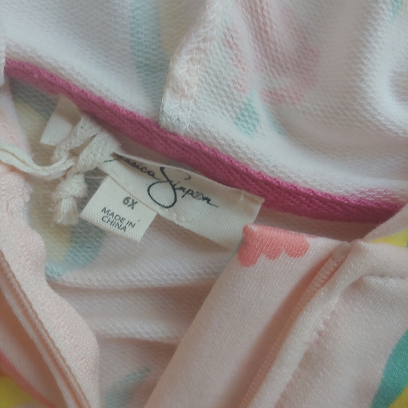 Jessica Simpson NEW Fruity Print Hooded Jacket & Shorts Set - Picture 6 of 9